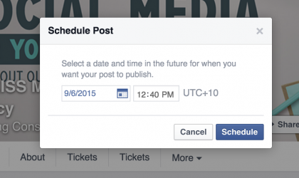 K.I.S.S Marketing Schedule your Facebook Post